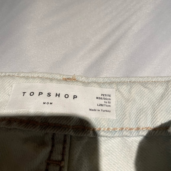 Topshop mom jeans white bleached - Picture 2 of 3